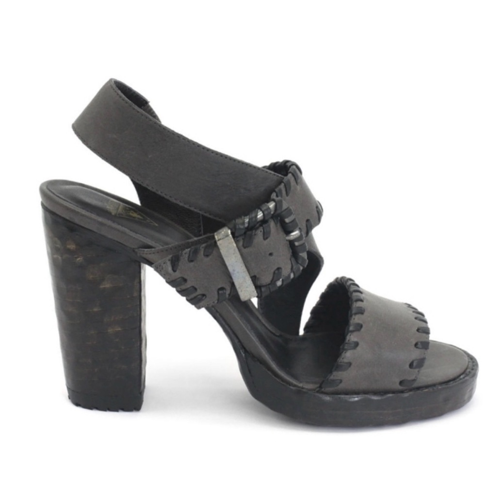John Fluevog Hopscotch Tuggawar platform sandal size 8.5